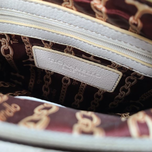 Tignanello Crossbody purse, Off White Pebble Leather - Picture 4 of 7
